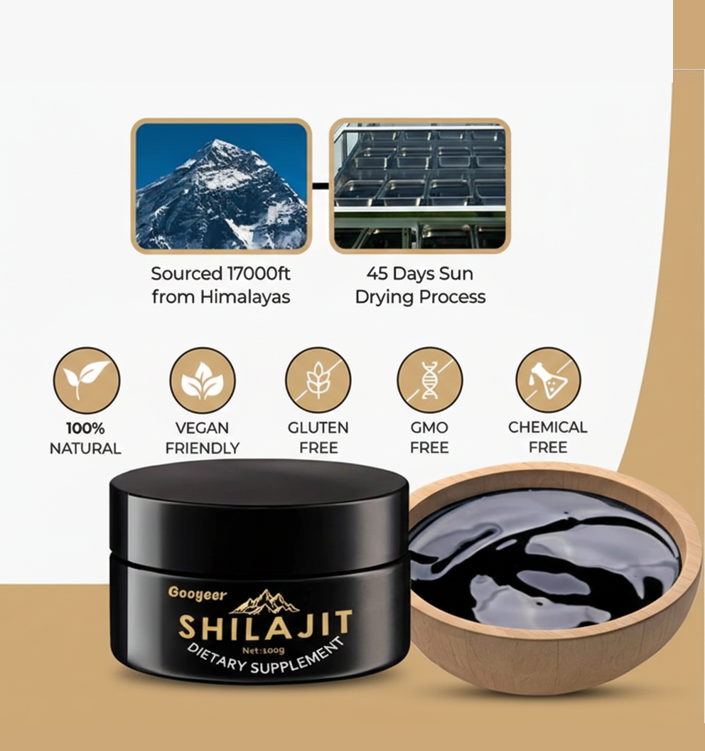 PACK OF 2 Googeer Shilajit Natural Healthy (100g)