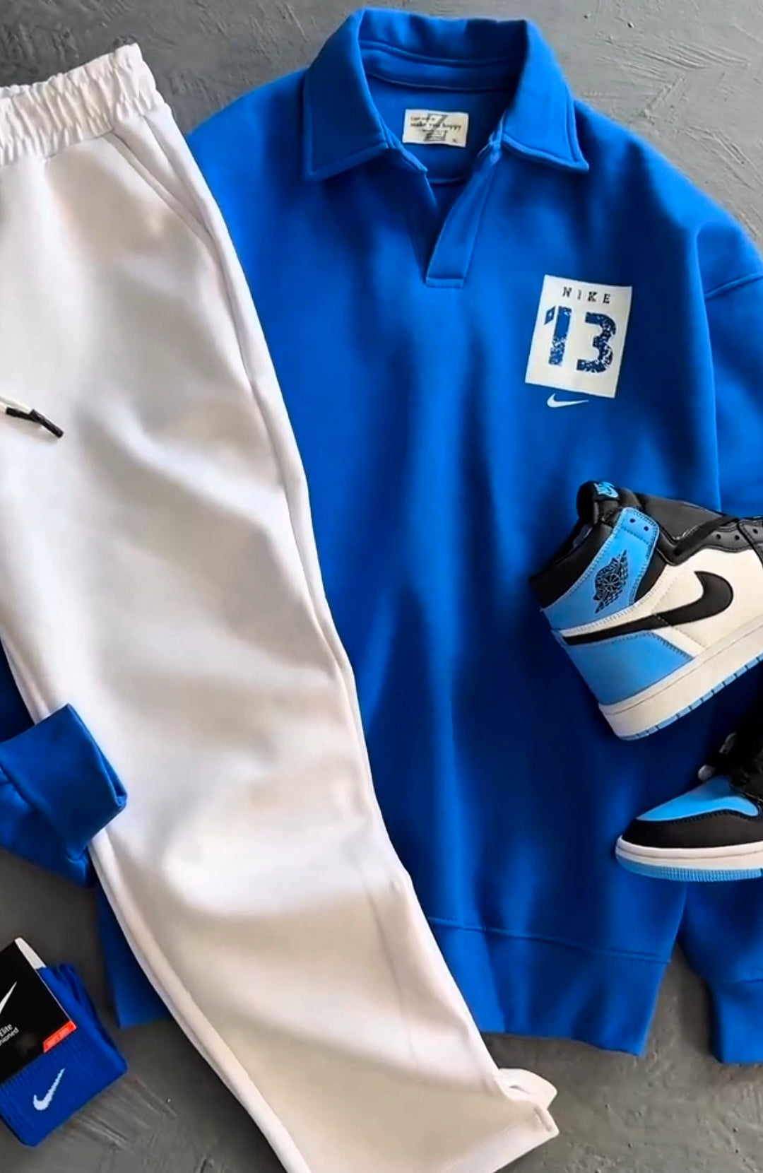 Perfect Combo: Shirt, Pant & Sneakers "التركيبة المثالية: قميص، بنطال وأحذية رياضية!" – Blue & White Combo