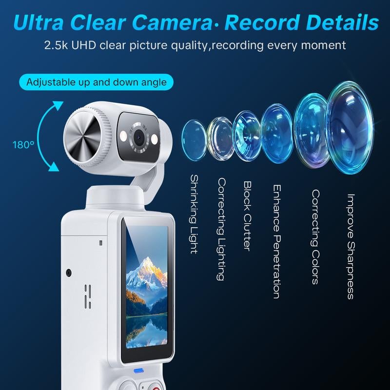 Ultra-clear 1080P with ultra-clear screen display, ultra-wide angle