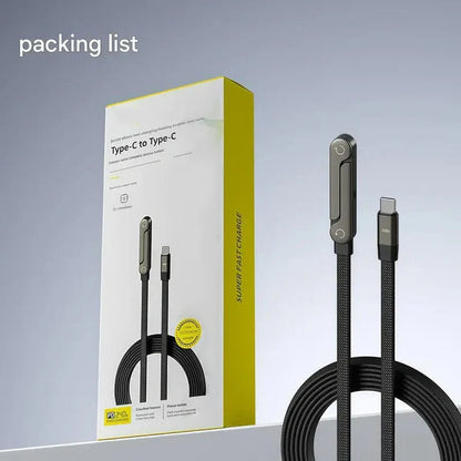 BLACK FRIDAY SALE🎁JAXVOLT 240W Super Fast Charging 2-in-1 Charging Cable & Phone Stand