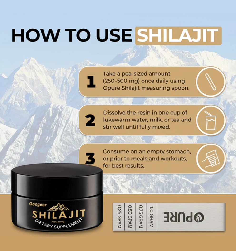 PACK OF 2 Googeer Shilajit Natural Healthy (100g)
