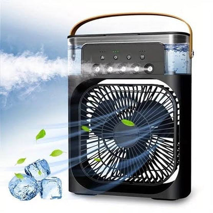 Water Mist Cooling Electric Fan with Lights
