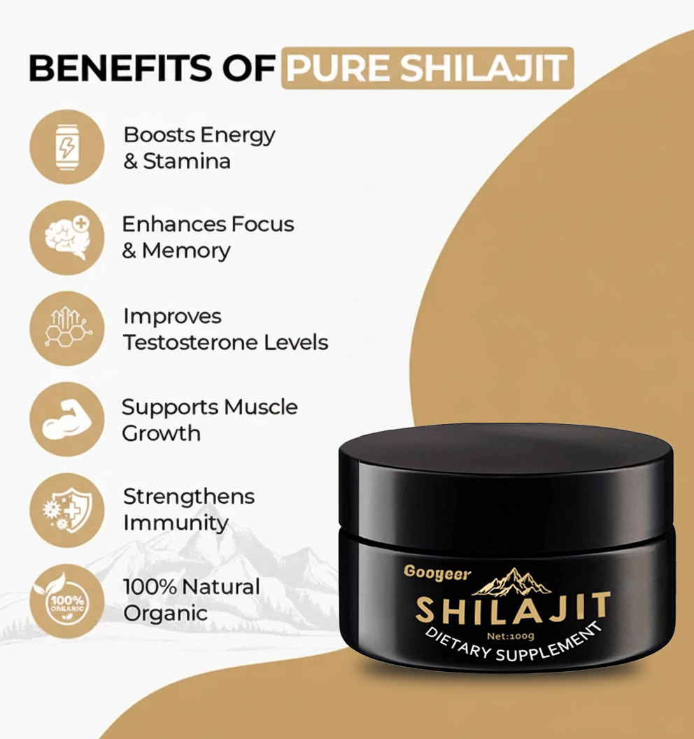 PACK OF 2 Googeer Shilajit Natural Healthy (100g)