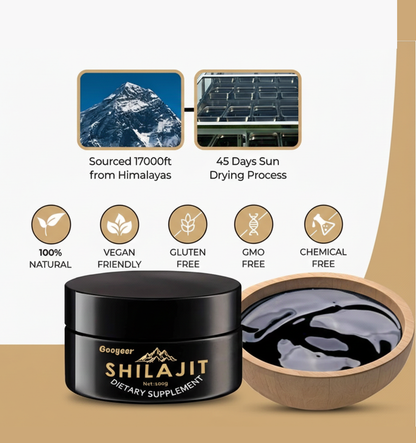PACK OF 2 Googeer Shilajit Natural Healthy (100g)