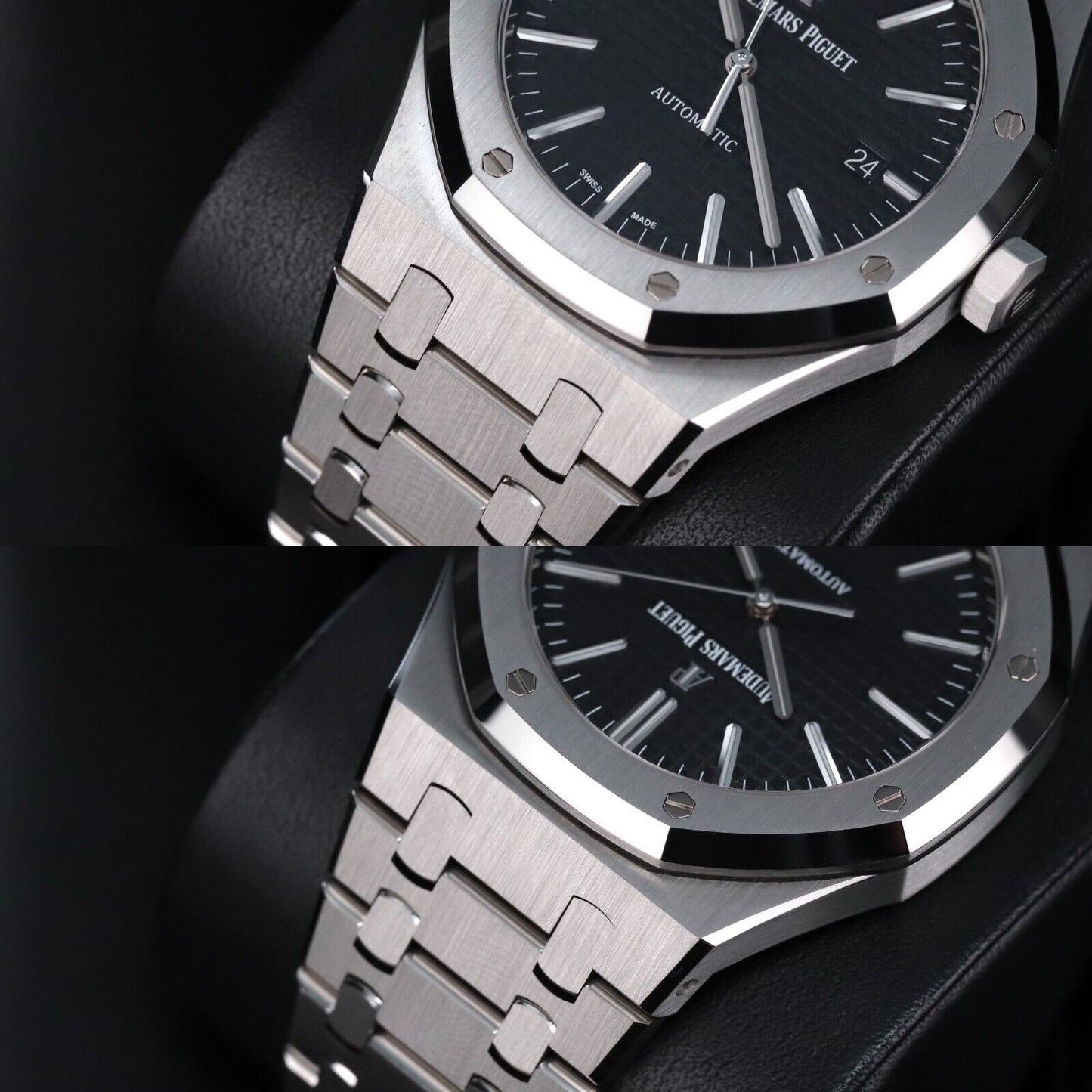 Audemars Piguet Royal Oak 41mm Steel Case Black Dial Steel Bracelet Automatic Date