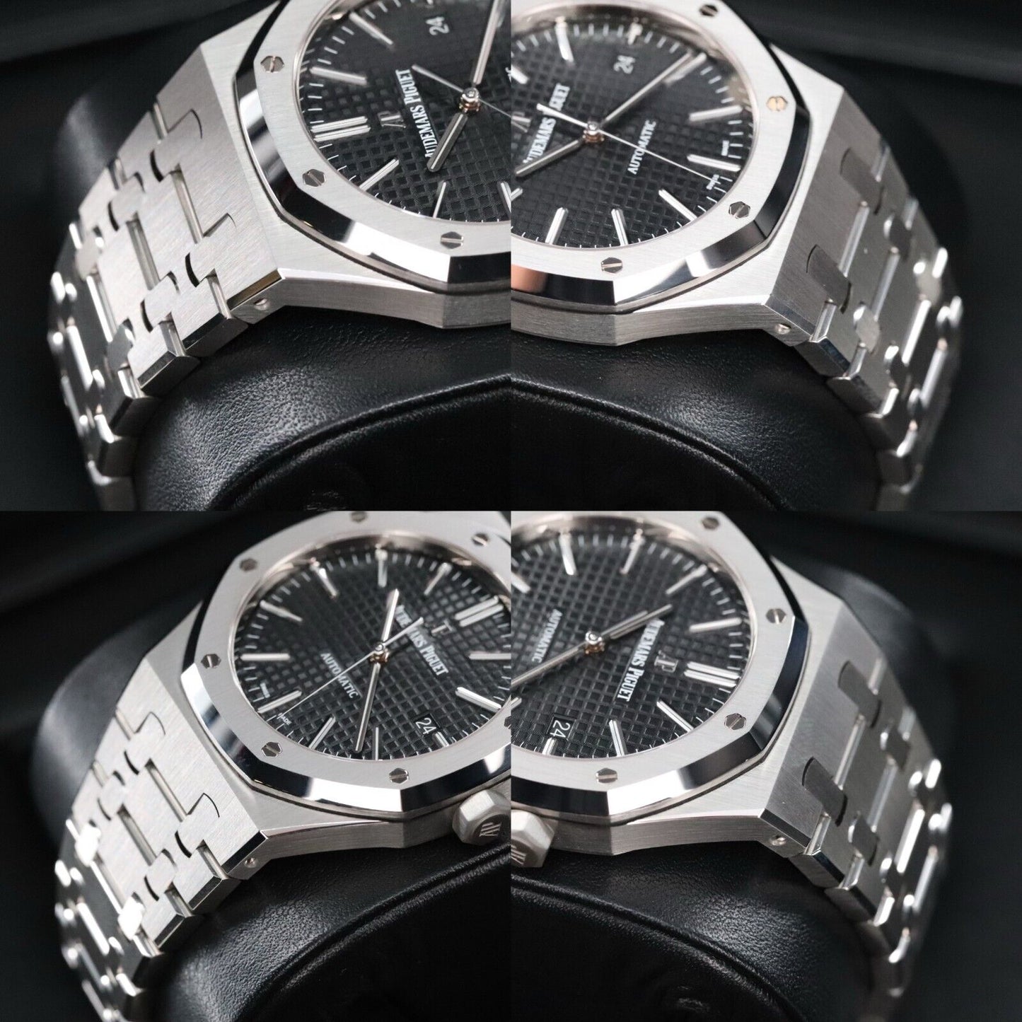 Audemars Piguet Royal Oak 41mm Steel Case Black Dial Steel Bracelet Automatic Date