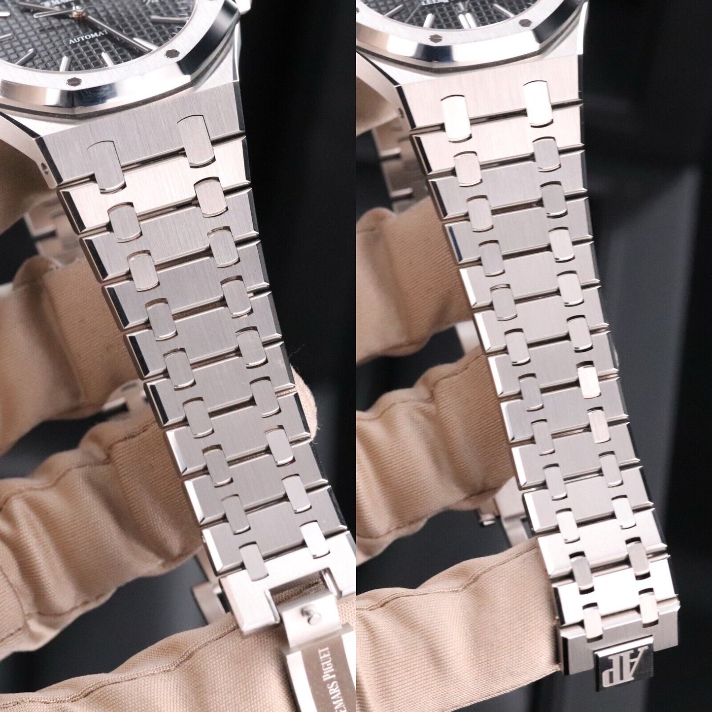 Audemars Piguet Royal Oak 41mm Steel Case Black Dial Steel Bracelet Automatic Date