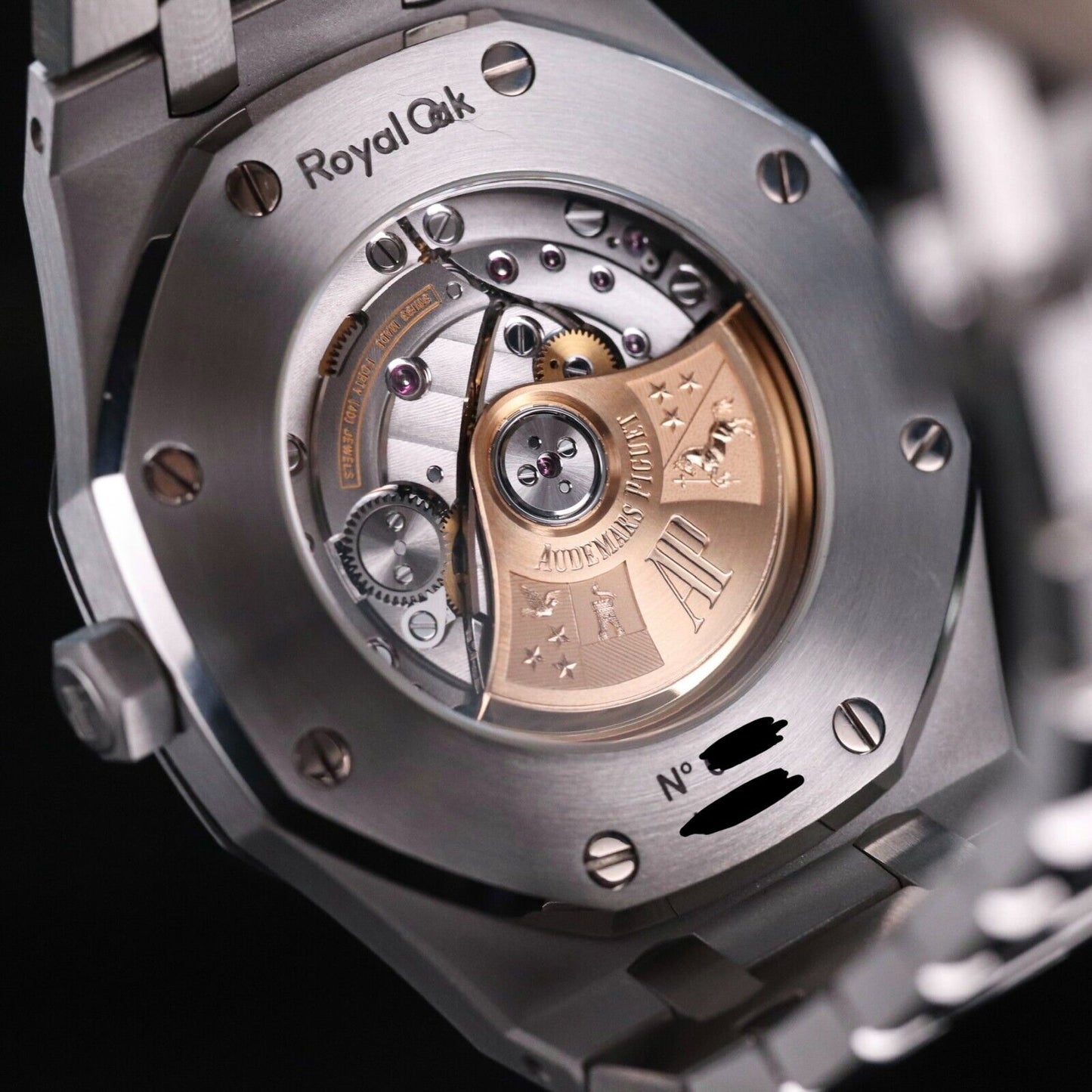 Audemars Piguet Royal Oak 41mm Steel Case Black Dial Steel Bracelet Automatic Date