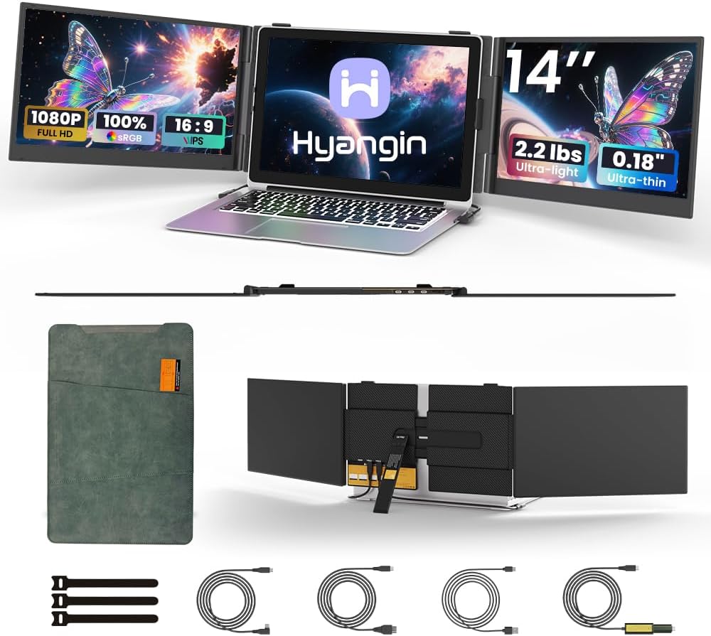 Triple Boost 14 Pro – Triple Screen Laptop Extender  -  تريبـل بوست 14 برو – شاشة ثلاثية للابتوب