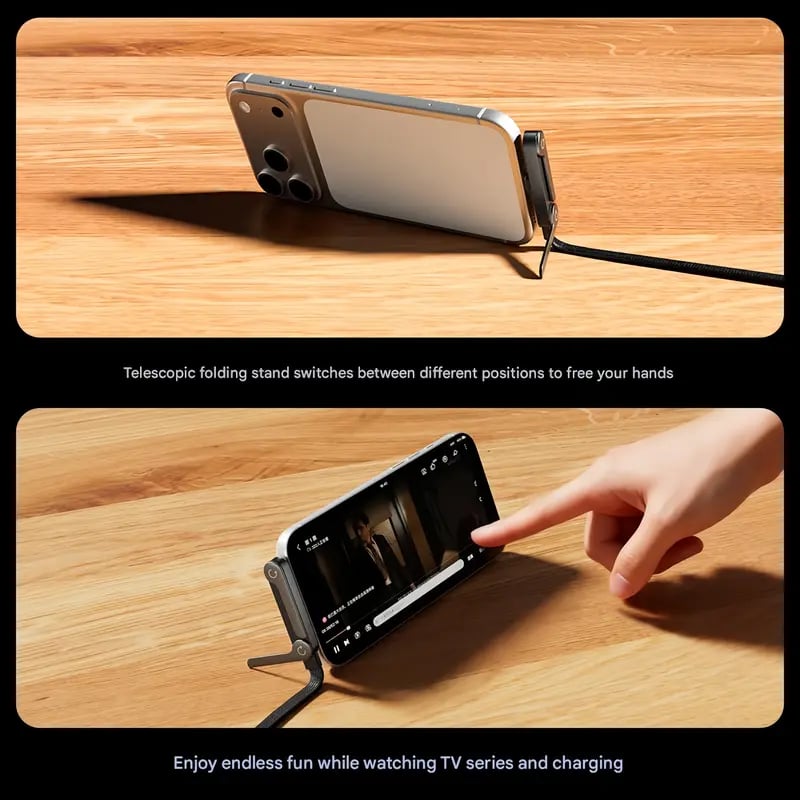 BLACK FRIDAY SALE🎁JAXVOLT 240W Super Fast Charging 2-in-1 Charging Cable & Phone Stand
