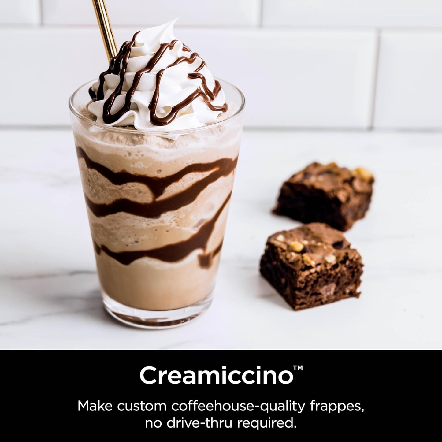 Ninja CREAMi Deluxe 10-in-1 Frozen Dessert Maker | 2-Year Warranty  - نينجا كريمي ديلوكس 10 في 1 جهاز المثلجات | ضمان سنتين