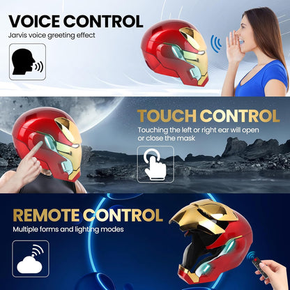 Iron Man MK 50 Wearable Helmet – Voice & RC Control, LED Eyes