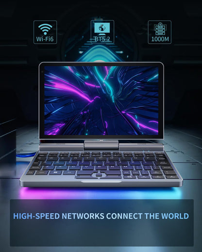 Smart 2-in-1 Mini Laptop – 8" Touch Screen, Windows 11 Pro, 12GB RAM, 512GB SSD  -  لابتوب ذكي صغير 2-في-1 بشاشة لمس تدعم الكتابة، ويندوز 11 برو