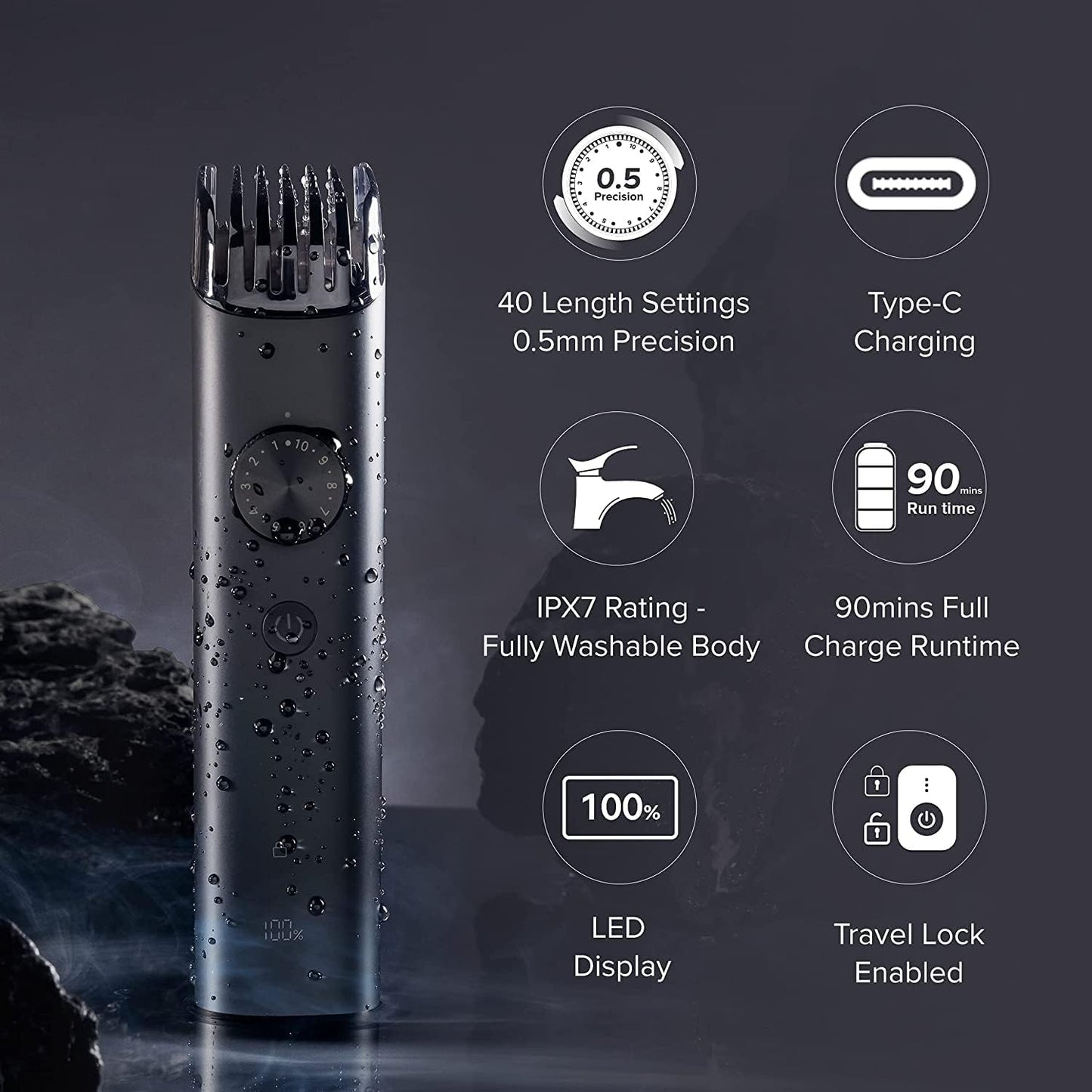 Xiaomi Grooming Kit Pro | ماكينة حلاقة رجالية متعددة الاستخدامات IPX7 Waterproof – Beard, Hair & Body Trimmer