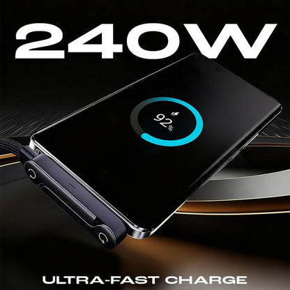 BLACK FRIDAY SALE🎁JAXVOLT 240W Super Fast Charging 2-in-1 Charging Cable & Phone Stand