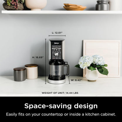 Ninja CREAMi Deluxe 10-in-1 Frozen Dessert Maker | 2-Year Warranty  - نينجا كريمي ديلوكس 10 في 1 جهاز المثلجات | ضمان سنتين