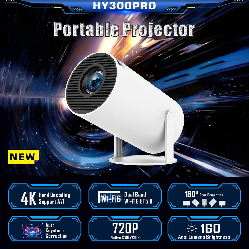 "4K HD WiFi Projector | بروجكتور واي فاي بدقة 4K HD"