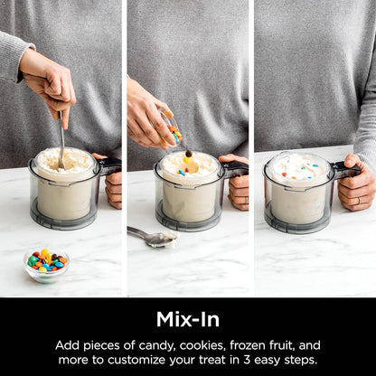 Ninja CREAMi Deluxe 10-in-1 Frozen Dessert Maker | 2-Year Warranty  - نينجا كريمي ديلوكس 10 في 1 جهاز المثلجات | ضمان سنتين