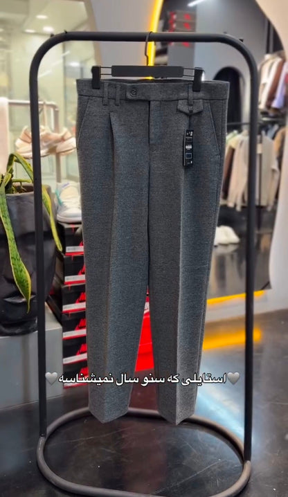 Perfect Combo: Shirt, Pant & Sneakers"التركيبة المثالية: قميص، بنطال وأحذية رياضية!" –  Gray & Black Color.