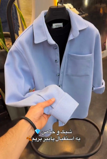 Perfect Combo: Shirt, Pant & Sneakers"التركيبة المثالية: قميص، بنطال وأحذية رياضية!" –  SkyBlue & Black & White Color.