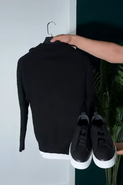 Perfect Combo: Shirt, Pants & Sneakers "التركيبة المثالية: قميص، بنطال وأحذية رياضية!" – Pure Black