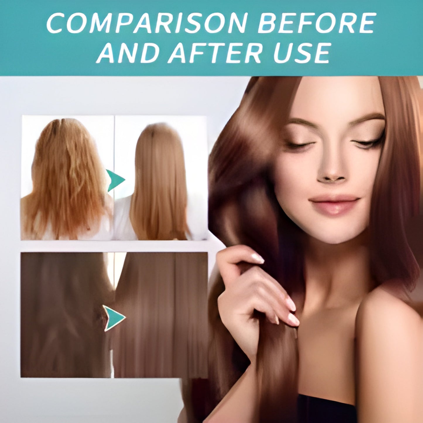 Buy 1 Get 1 FREE  Protein Hair Straightening Cream – Gentle Damage-Repair & Smoothing Formula 60ml