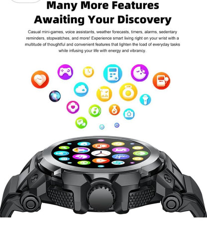 Smart Watch 3 in 1 مع Earbuds – ساعة ذكية متعددة الوظائف بشاشة 1.28" HD، تتبع اللياقة، قياس نبضات القلب، مكالمات Bluetooth، وسماعات لاسلكية مدمجة