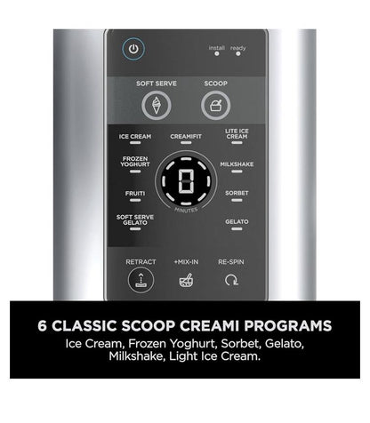Ninja Swirl by CREAMi Ice Cream Maker 13-in-1 | Platinum Silver - نينجا سويرل باي كريمي صانعة آيس كريم 13 في 1 | بلاتينيوم سيلفر