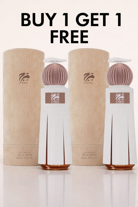 عطر مرج من أحمد المغربي أو دو بارفان 100مل ×2 – اشترِ 1 واحصل على 1 مجانًا | عرض فاخر