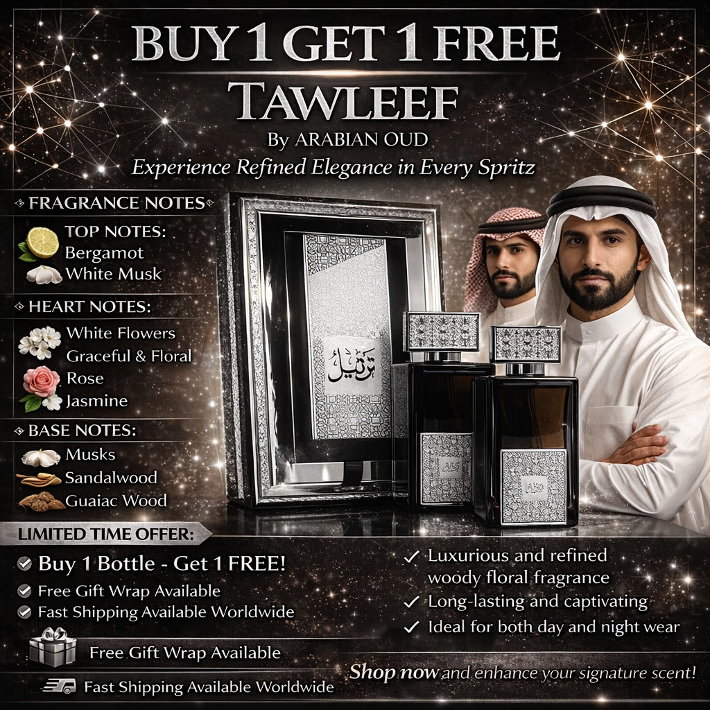 عطر العود العربي تارتيل سيلفر - اشترِ واحدًا واحصل على الثاني مجانًا | 2 × 100 مل (إجمالي 200 مل) للجنسين