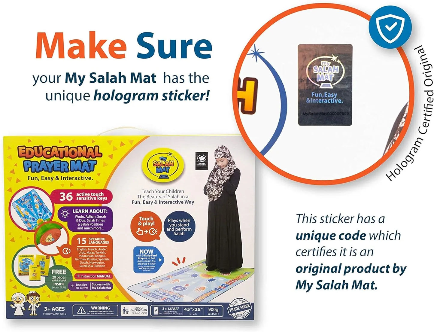 Kids Educational Smart Prayer Mat