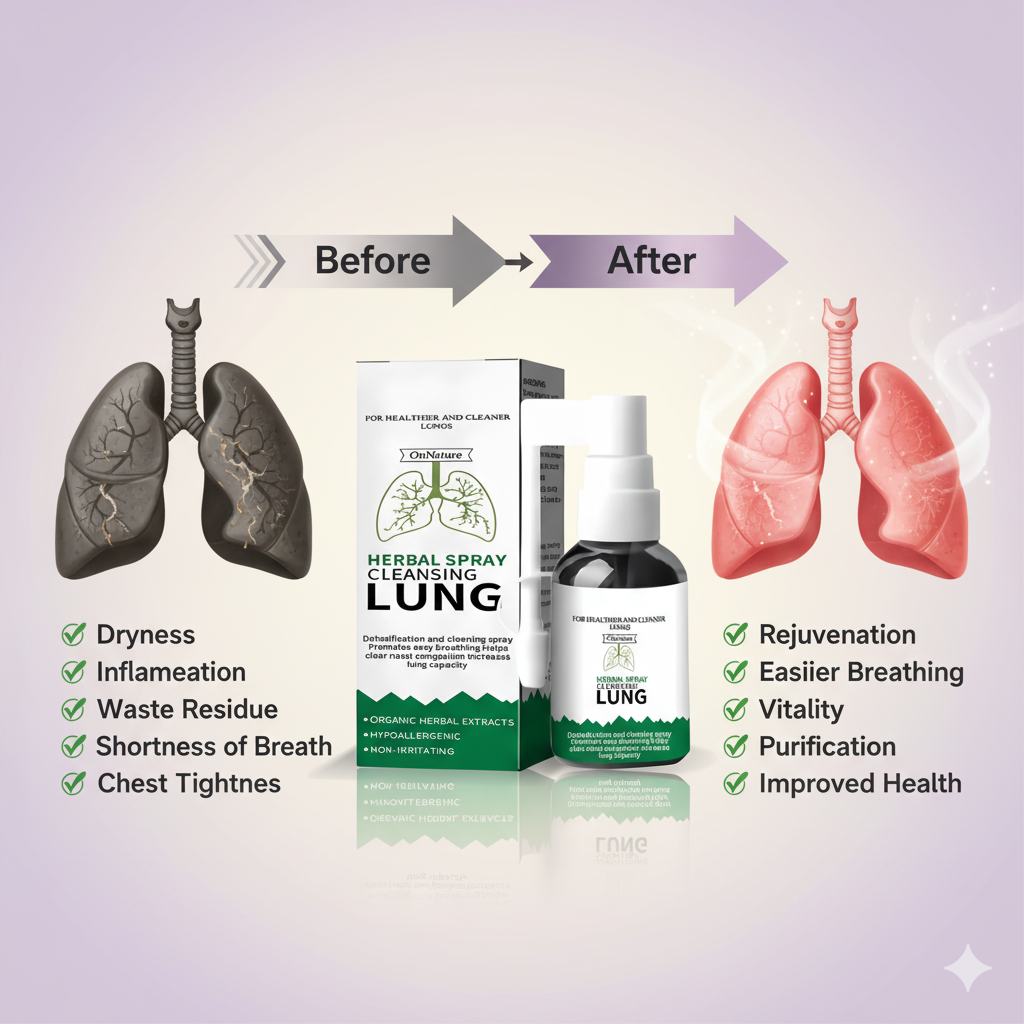 BREATHE-RIGHT ORGANIC HERBAL ORAL LUNG SPRAY: POWERFUL LUNG SUPPORT CLEANSE & REPAIR.