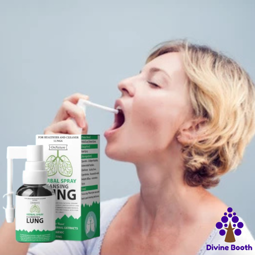 BREATHE-RIGHT ORGANIC HERBAL ORAL LUNG SPRAY: POWERFUL LUNG SUPPORT CLEANSE & REPAIR.