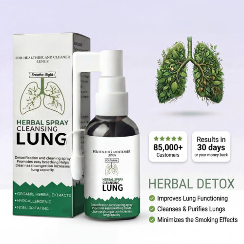 BREATHE-RIGHT ORGANIC HERBAL ORAL LUNG SPRAY: POWERFUL LUNG SUPPORT CLEANSE & REPAIR.