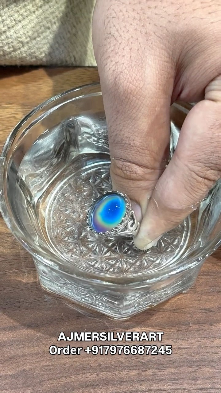 silver-toned mood ring
