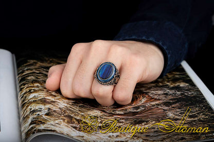 silver-toned mood ring