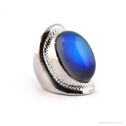 silver-toned mood ring