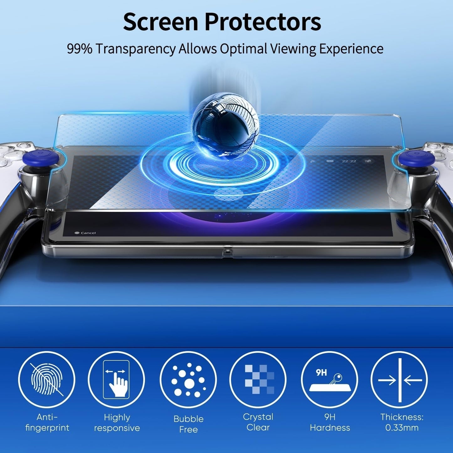 PlayStation Portal Remote Player جهاز ألعاب محمول بشاشة كبيرة مع أذرع تحكم احترافية