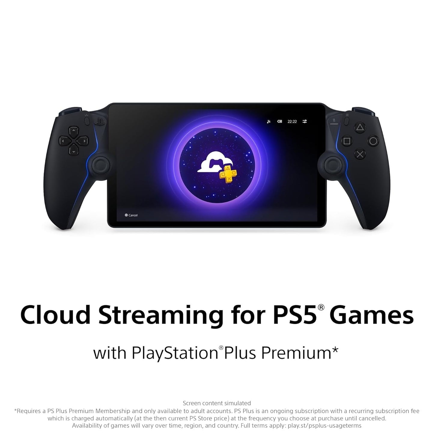 PlayStation Portal Remote Player جهاز ألعاب محمول بشاشة كبيرة مع أذرع تحكم احترافية