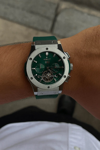 Hublot - Classic Fusion Automatic Skeleton Chronograph Watch (A+) (Copy)
)