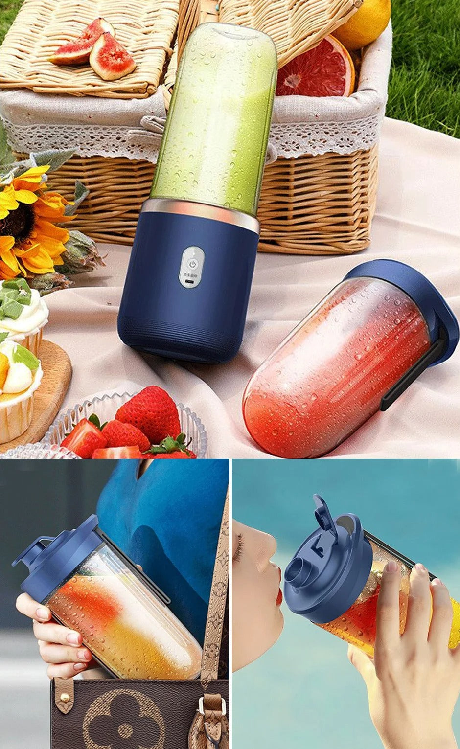 Smoothie blender with extra mug