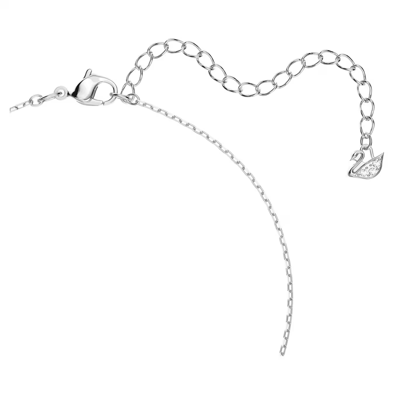 24K Silver Plated swan necklace