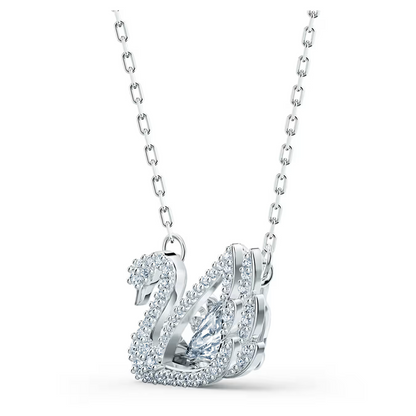 24K Silver Plated swan necklace