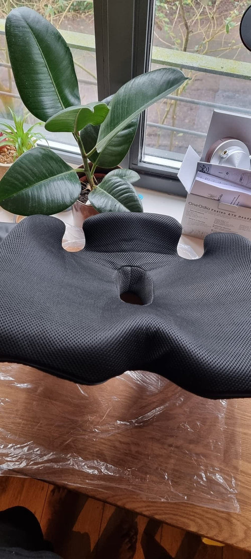 Memory foam office chair cushions, car seat back support cushions with a washable cover