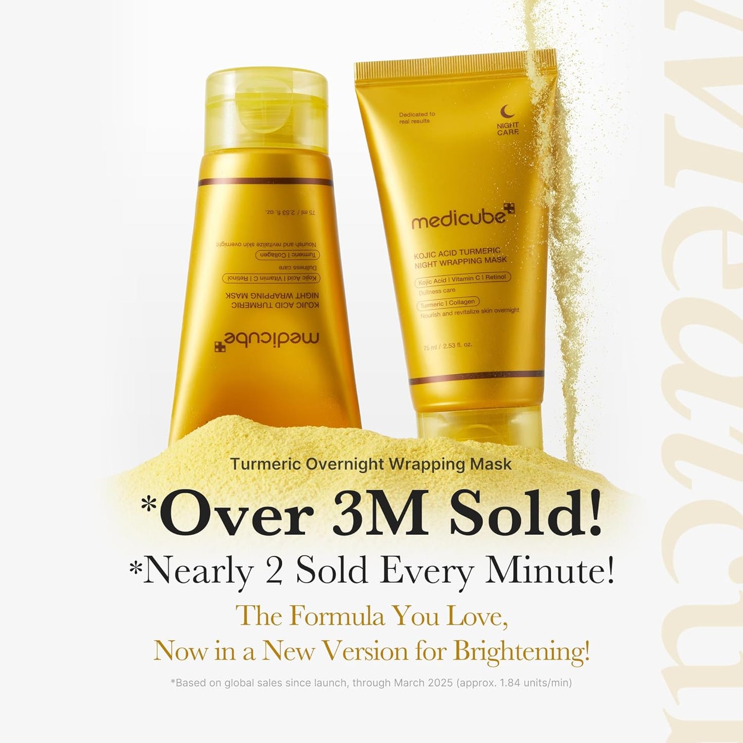 Medicube Kojic Acid Turmeric Night Wrapping Mask 75ml Expiry 06 - 2028