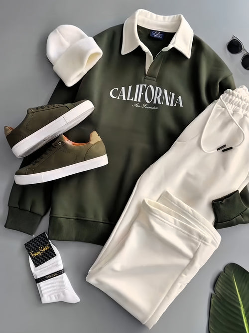 Perfect Combo: Shirt, Pant &amp; Sneakers "التركيبة المثالية: قميص، بنطال وأحذية رياضية!" –Green & White Combo