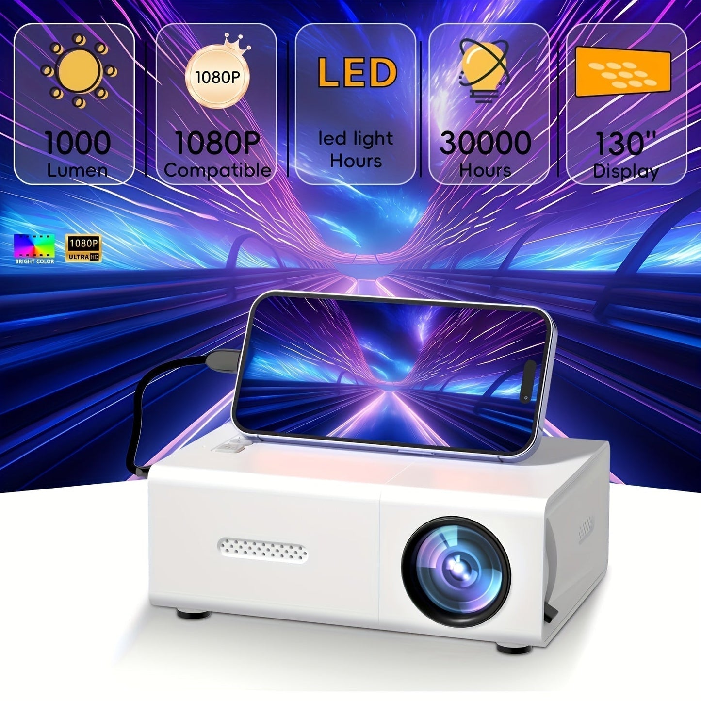 جهاز عرض LED صغير بدقة 4K