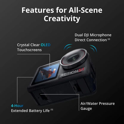 DJI Osmo Action 5 Pro – Next-Gen 4K Dual Screen Action Camera + Full Accessory Kit