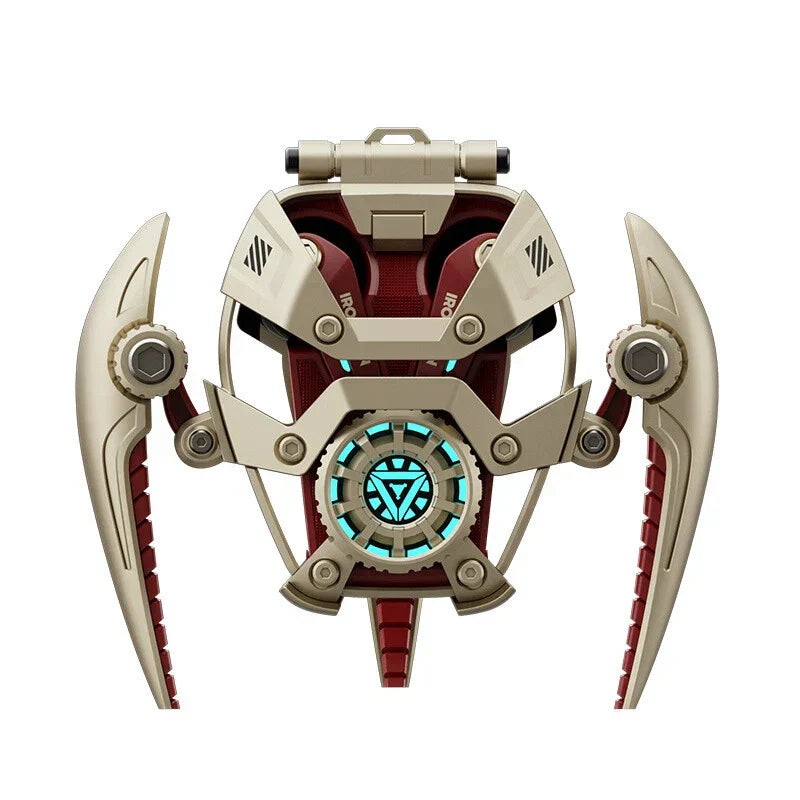 Marvel Iron Man Arc Reactor Wireless Earbuds – LED Futuristic Design سماعات مارفل آيرون مان اللاسلكية بتصميم مستقبلي وإضاءة LED